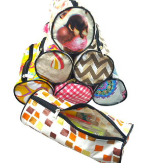 Cartucheras cuerina con un cierre