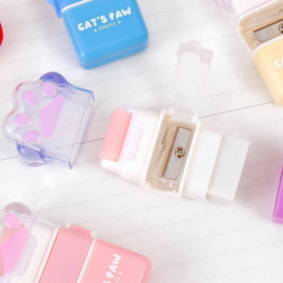 GOMA DE BORRAR + SACAPUNTAS