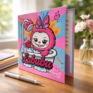 Carpeta carton 3 gancho INK DROP LABUBU II