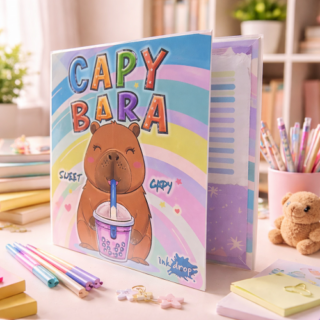 Carpeta carton 3 gancho INK DROP CAPIBARA II