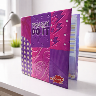 Carpeta carton 3 gancho INK DROP COLOR VRASH