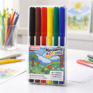 Marcadores de colores x6pcs KATANA