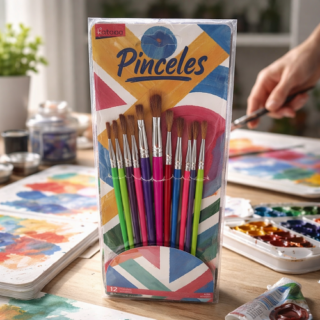 Pinceles KATANA x12 punta redonda