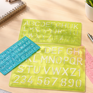 Regla flexible letras y numeros x4pcs en bolsa