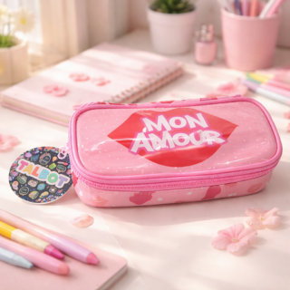 Cartuchera TALBOT pouch MON AMOUR 1 cierre