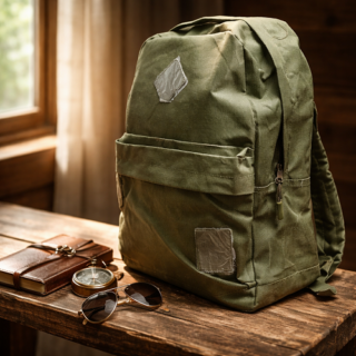 Mochila espalda TALBOT classicas lisa VERDE 42CM