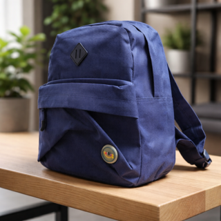 Mochila espalda TALBOT mini classicas lisa AZUL NOCHE 30CM