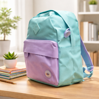 Mochila espalda TALBOT mini classicas tricolor AQUA 30CM