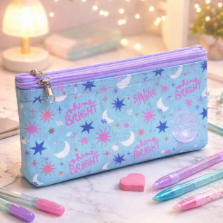 Cartuchera canopla TALBOT RANDOM BRILLO 2 cierre