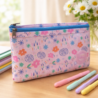 Cartuchera canopla TALBOT RANDOM FLORES 2 cierre