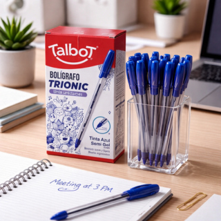 Birome boligrafo TALBOT trionic 1mm AZUL x1pcs