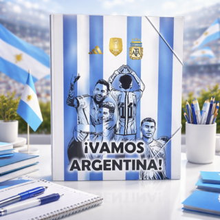 Carpeta 3 solapas c/elastico fantasia cartopel AFA