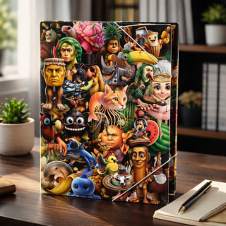 Carpeta 3 solapas c/elastico fantasia cartopel TRALALERO TRALALA