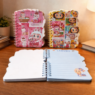 Libreta LABUBU t/d c/espiral 60hoja rayada