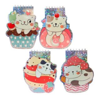 Libreta gatitos c/dulce 3D 60hoja lisas