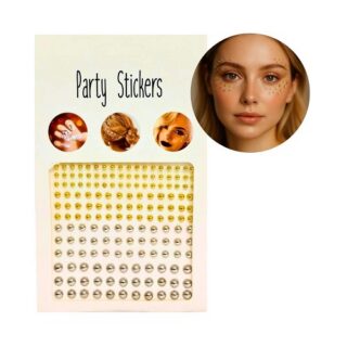 Sticker brillos strass plateadas/doradas tamaño varios
