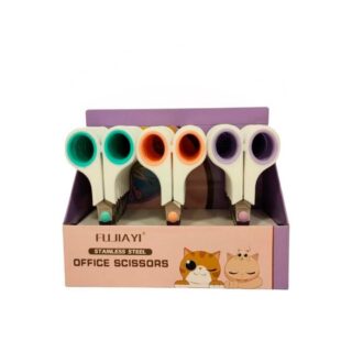 Tijera blanca y pastel 14cm