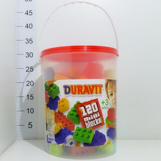 Balde blocks chicos 120pcs DURAVIT