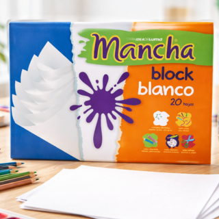 Block de dibujo A4 BLANCO LUMA MANCHA 20hoja