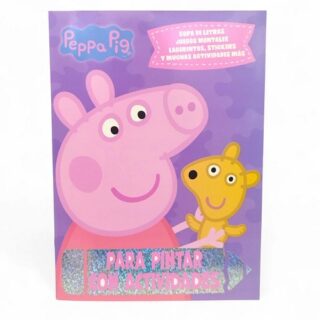 Libro actividades y para pintar c/stickers PEPPA PIG