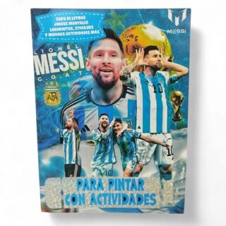libro actividades y para pintar c/stickers MESSI