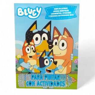 Libro actividades y para pintar c/stickers BLUEY