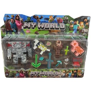 Minecraft x4 c/ accesorios