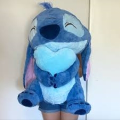 STICH CORAZON ROSA Y CEL 90CM