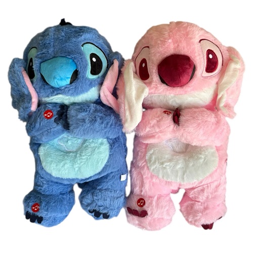 Peluche stich que respira c/ luz 40 cm