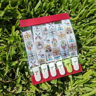 Portachupetes estampados Pack x6