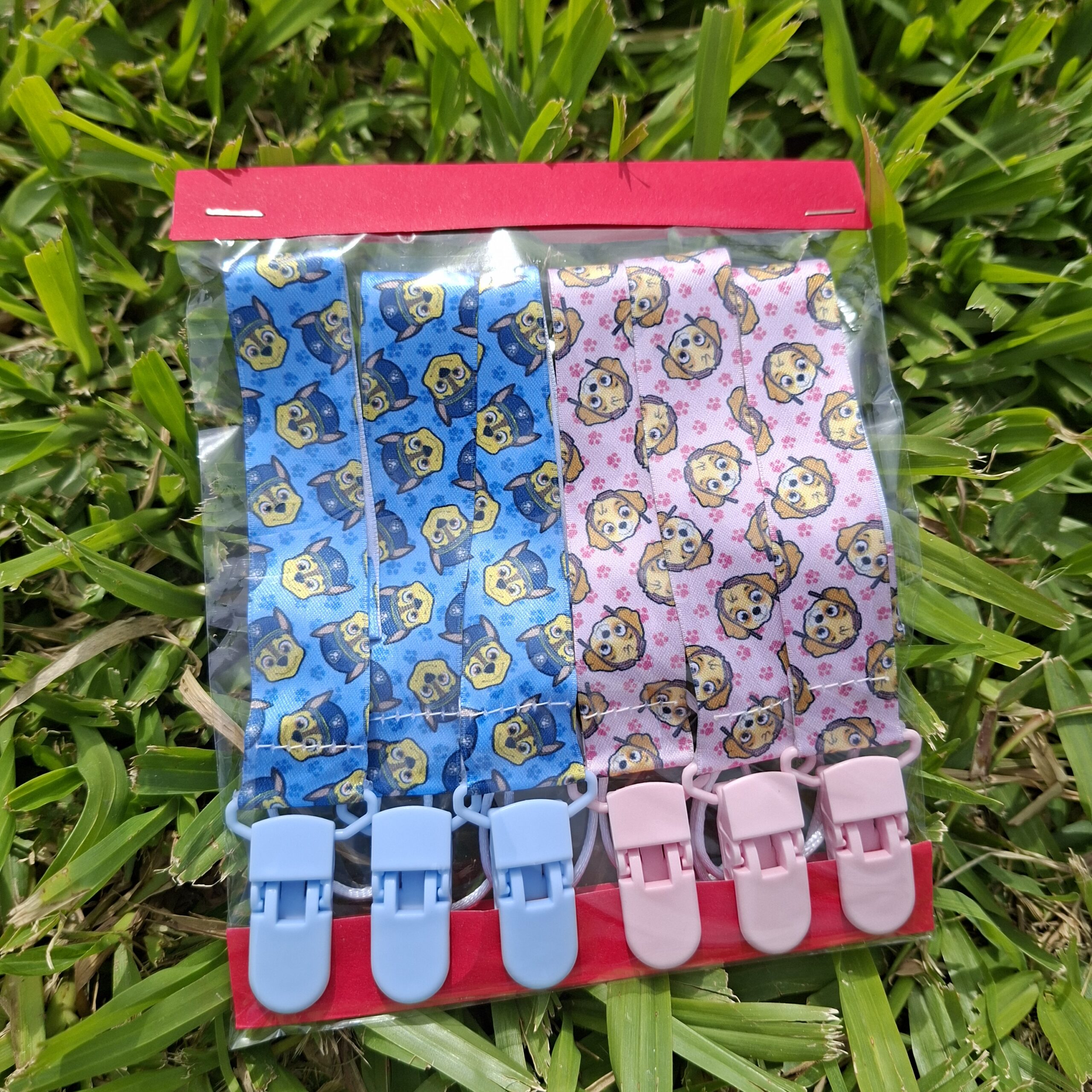 Portachupetes Patrulla Canina Pack x6