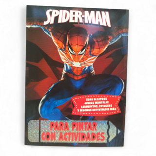Libro actividades y para pintar c/stickers SPIDER-MAN
