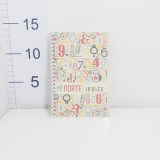 Libreta norte espiral 4040 con índice rayada - 40 hojas