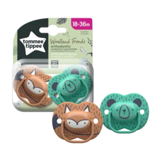 CHUPETES 18-36 MES WOODLAND FRIENDS 2PK