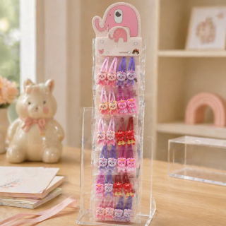 Hebilla tic tac de pelo c/oso x24pcs