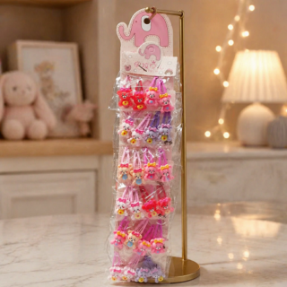 Hebilla tic tac de pelo c/oso x24pcs