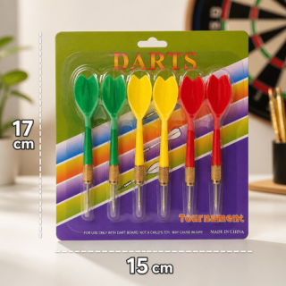 Dardos x6 pinche 15x17cm en blister