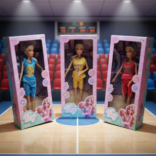 Muñeca TINY basquetbolista en caja 14x33cm
