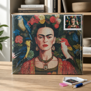 Cuadro diamante FRIDA PAJAROS 40x50cm