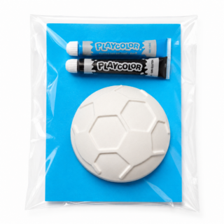 Pelota de yeso con temperas