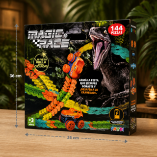 Pista magic race x144pcs 36x35cm en caja