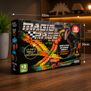Pista magic race x48pcs 20x32cm en caja