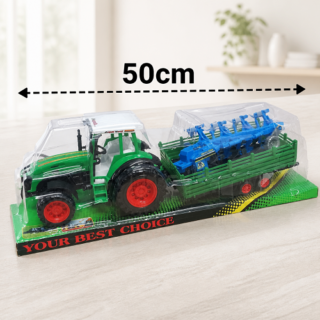 Tractor acoplado c/arado 50cm