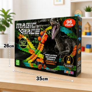 Pista magic race x96pcs 26x35cm en caja