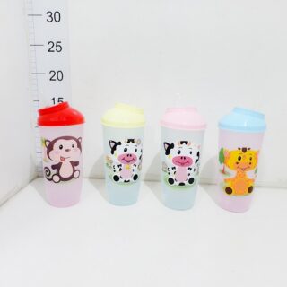 Vaso alto 350 cc con tapa con tetina