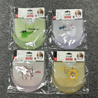 BABERO DE SILICONA BOLSILLO ESTAMPADO LOOPI
