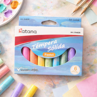 Tempera solida KATANA x6 PASTEL