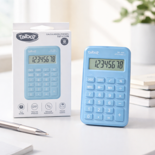 Calculadora portatil TALBOT 8 digitos AZU