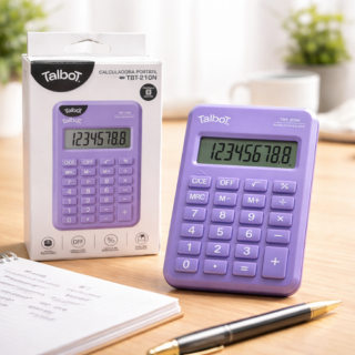 Calculadora portatil TALBOT 8 digitos VIOLETA