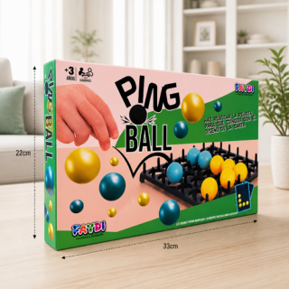 Juego ping pong 22x33cm en caja